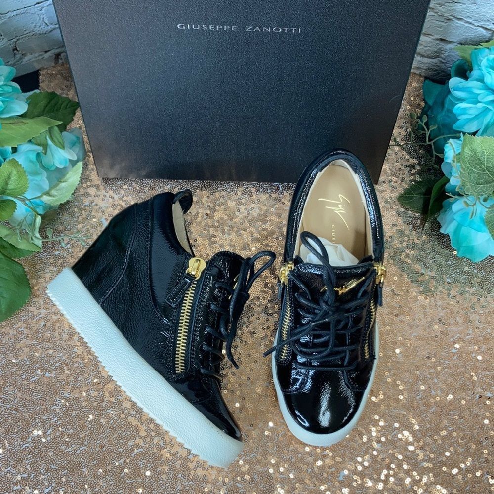 Giuseppe Zanotti Women's Zippered Wedge Sneakers